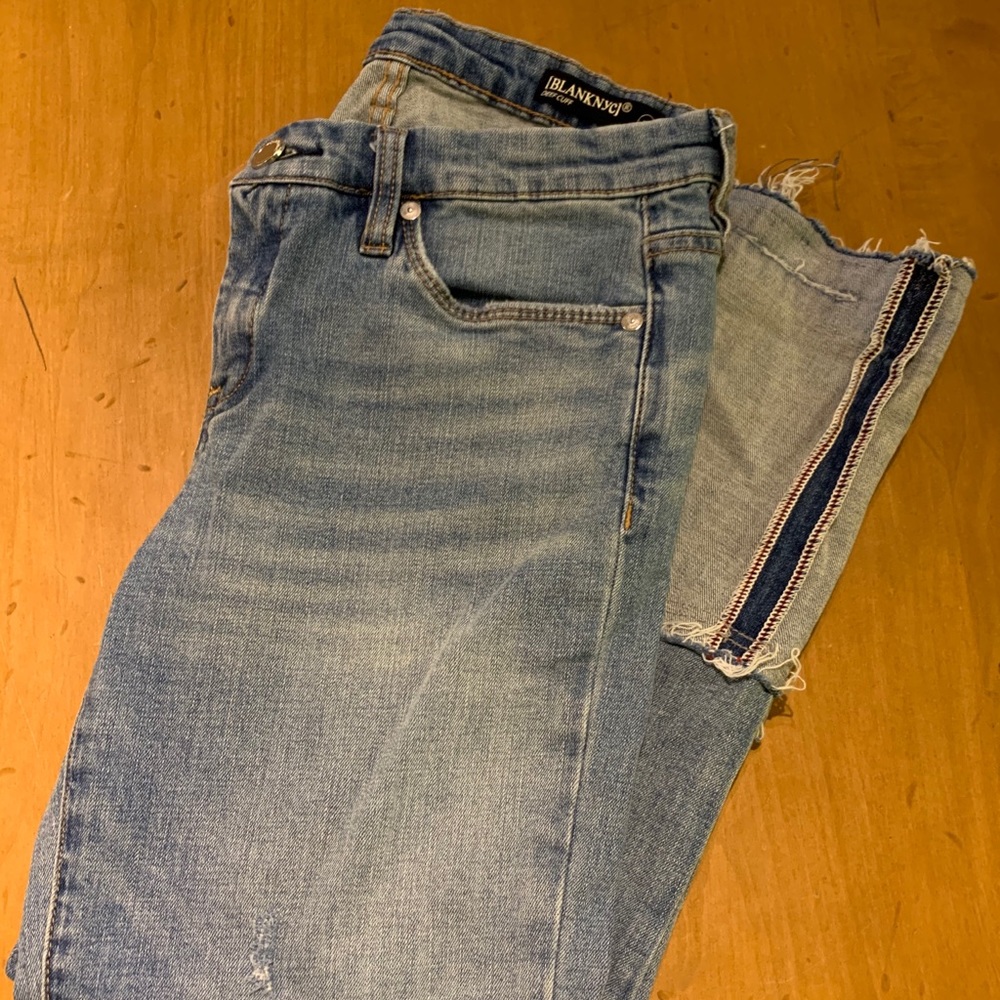 Blank NYC boyfriend deep cuff jeans